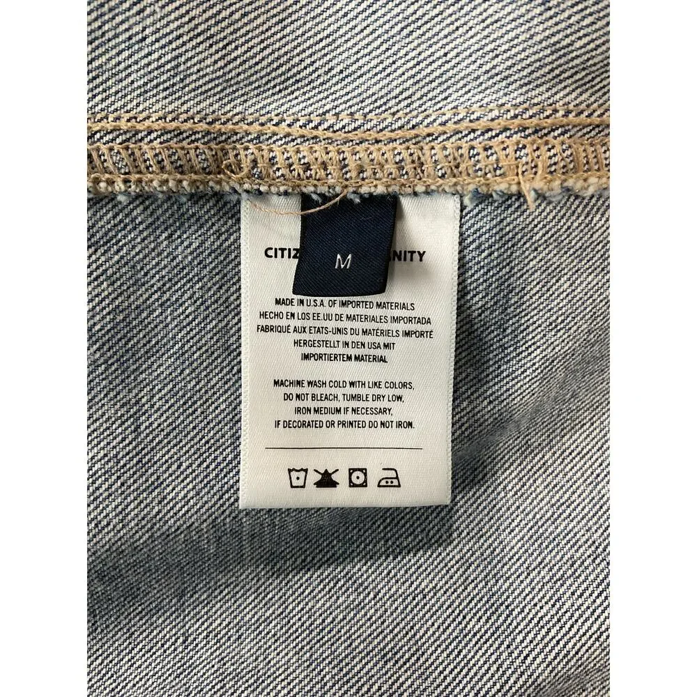 Citizens Of Humanity 'Danni' Blue Cotton Denim Dress Size M - Picture 5 of 6